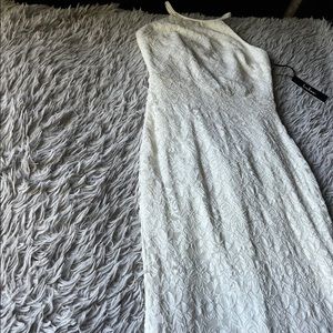 Lulus lace high neck gown